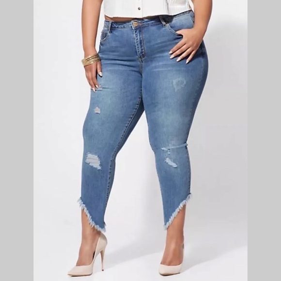 New fashion to figure plus size jeans 24 - Picture 4 of 8